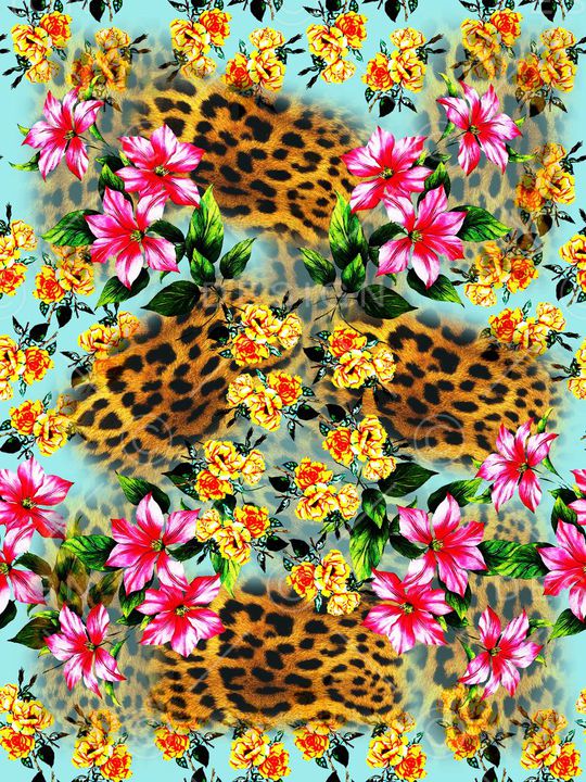 豹纹印花华亿平台图片