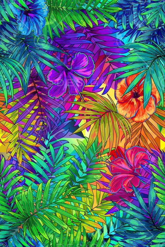 tropical印花华亿平台图片