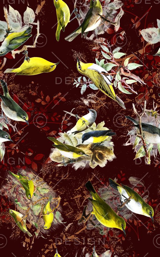 鸟印花华亿平台图片