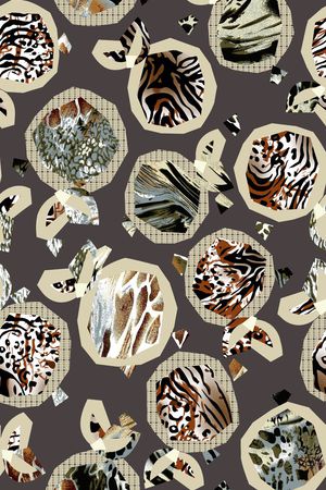 豹纹印花华亿平台图片