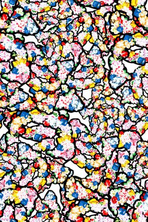 传统水彩花卉印花华亿平台图片