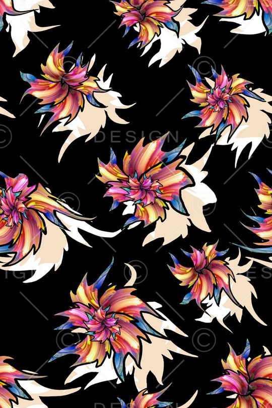 花朵印花华亿平台图片