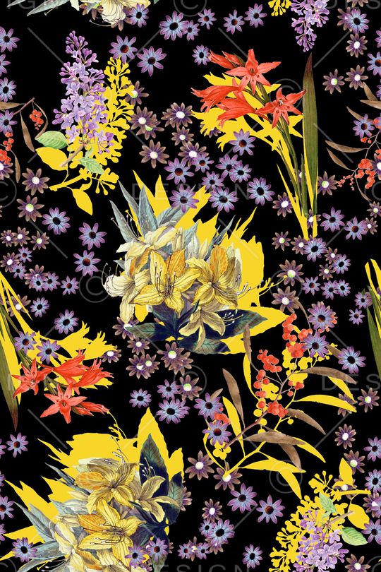 花朵印花华亿平台图片