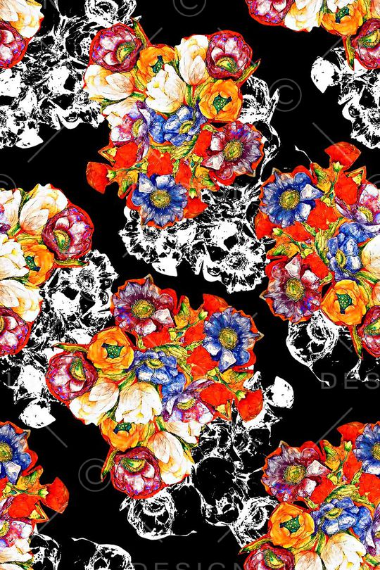 花朵印花华亿平台图片