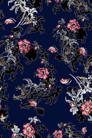 花朵印花华亿平台图片