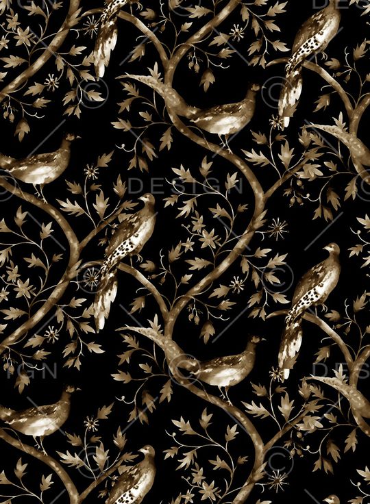 花鸟印花华亿平台图片