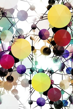 圆圈印花华亿平台图片