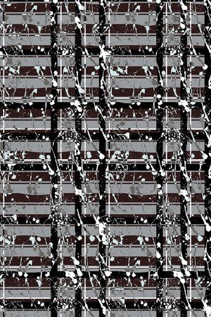 抽象手绘几何印花印花华亿平台图片