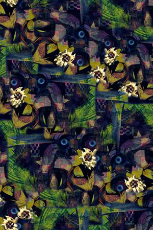 抽象印花华亿平台图片