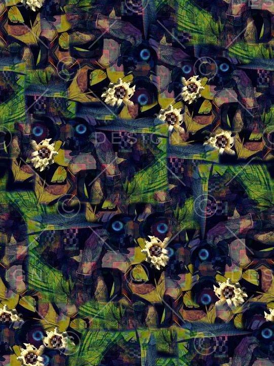 抽象印花华亿平台图片