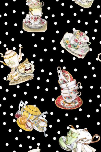 手绘器皿印花华亿平台图片