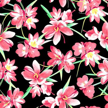 717153-时尚水彩番红花-Color 4