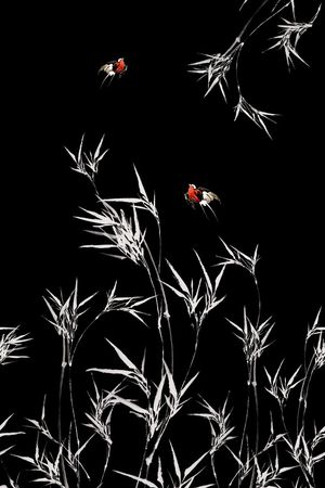 中国风印花华亿平台图片