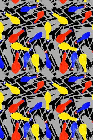 几何印花华亿平台图片