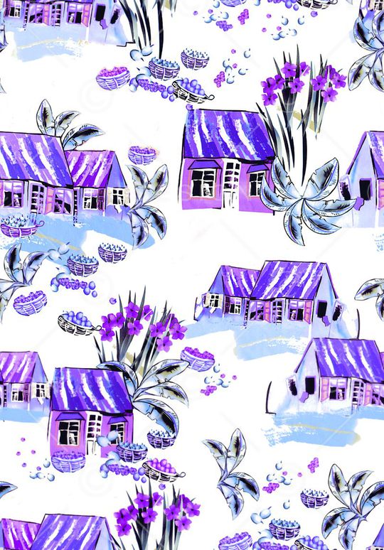 小碎花印花华亿平台图片