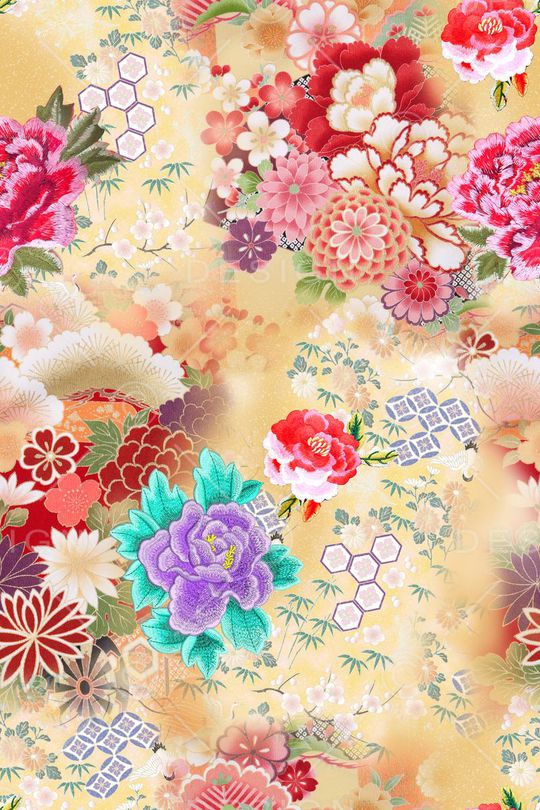 中国风印花华亿平台图片