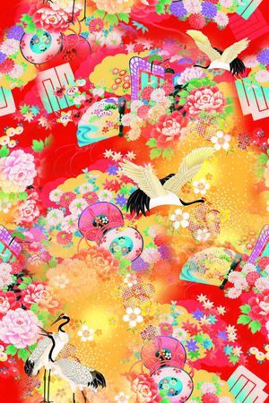 中国风印花华亿平台图片