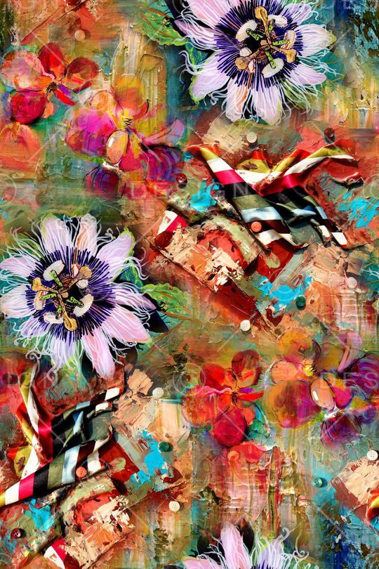 抽象印花华亿平台图片