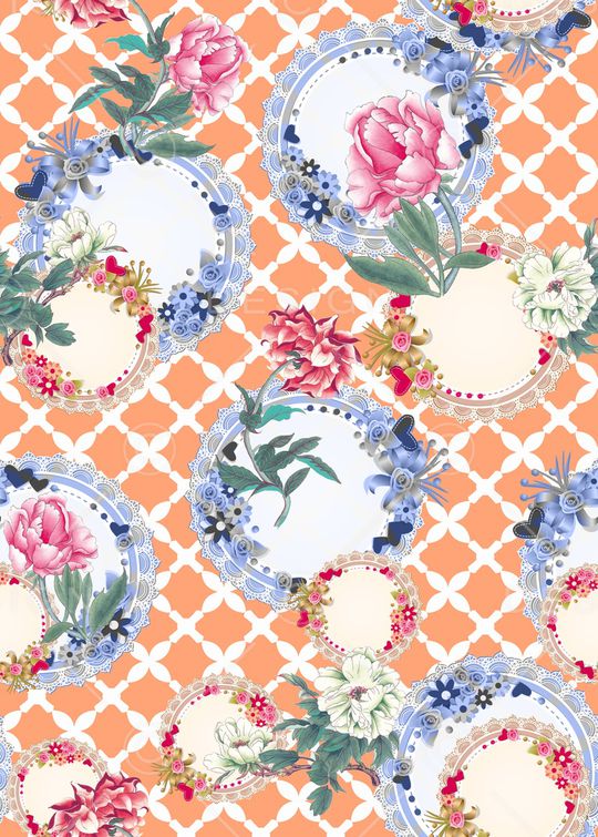 棱形格印花华亿平台图片