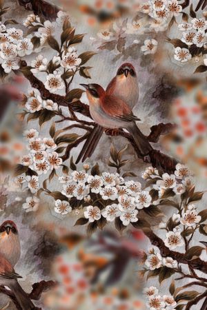 中国风印花华亿平台图片