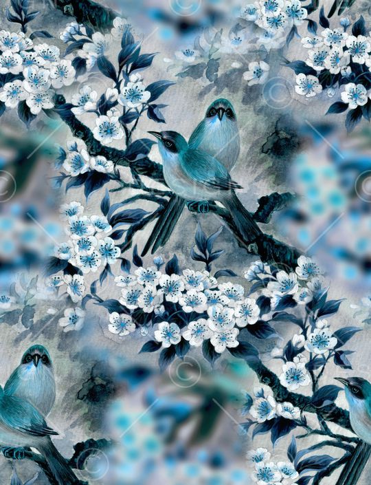 中国风印花华亿平台图片