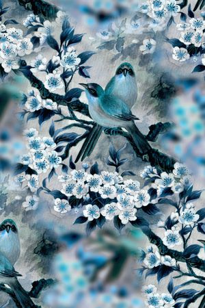 中国风印花华亿平台图片