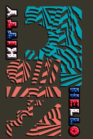 不规则几何印花华亿平台图片