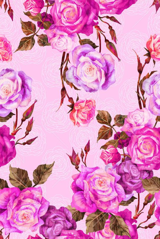 牡丹印花华亿平台图片