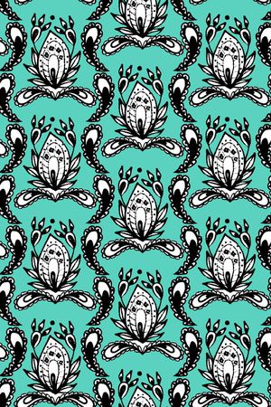 黑白印花华亿平台图片