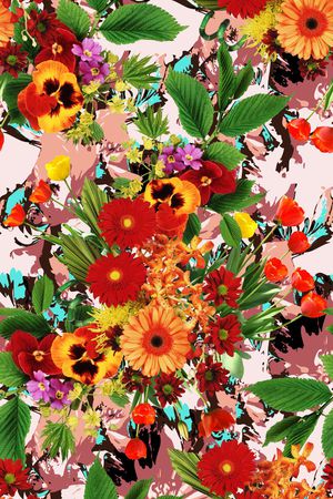 花朵印花华亿平台图片