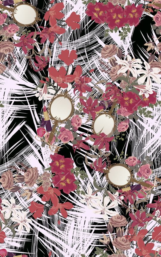 花朵印花华亿平台图片