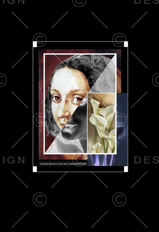 定位手绘花卉印花华亿平台图片