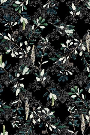 树叶印花华亿平台图片