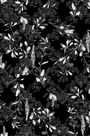 树叶印花华亿平台图片