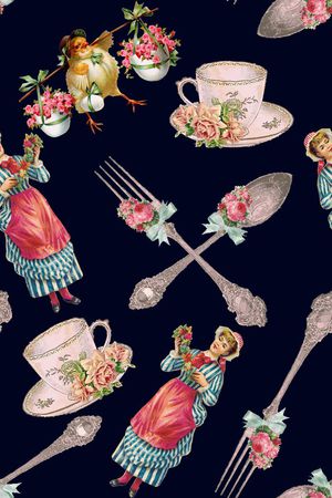 人物印花华亿平台图片