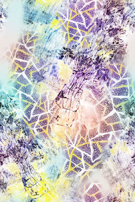 不规则几何印花华亿平台图片