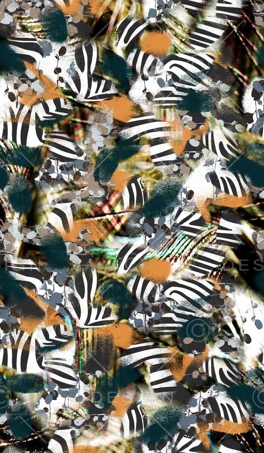 抽象印花华亿平台图片