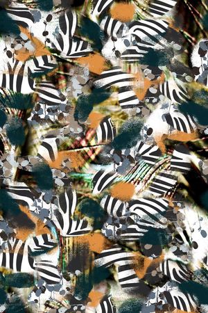 抽象印花华亿平台图片