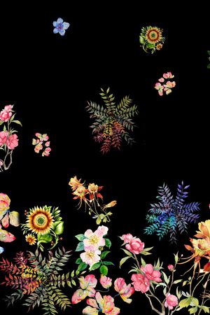 向日葵印花华亿平台图片