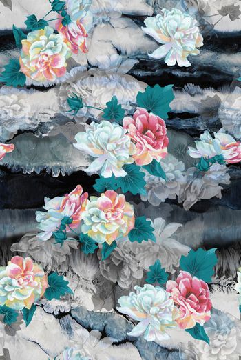 女装华亿平台印花华亿平台图片