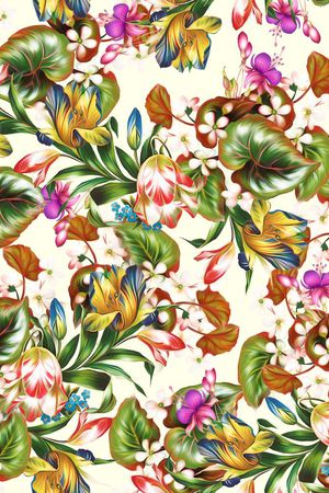 郁金香印花华亿平台图片