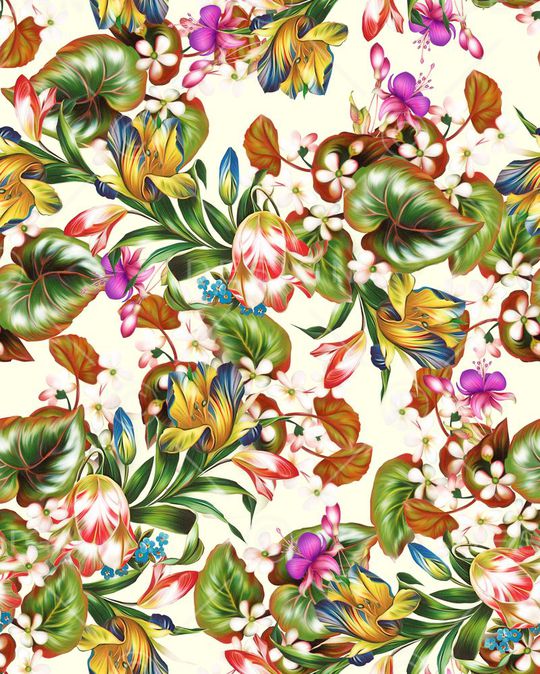 郁金香印花华亿平台图片