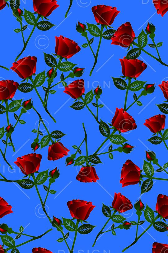 大小花卉印花华亿平台图片