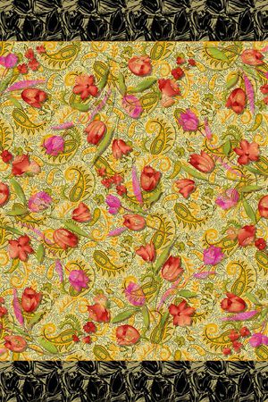 手绘印花华亿平台图片