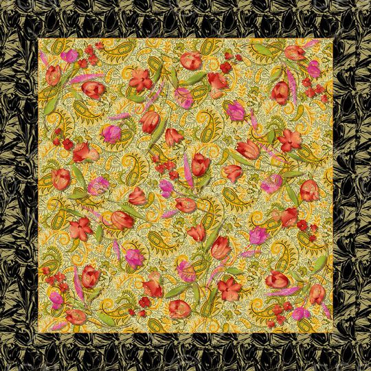 手绘印花华亿平台图片