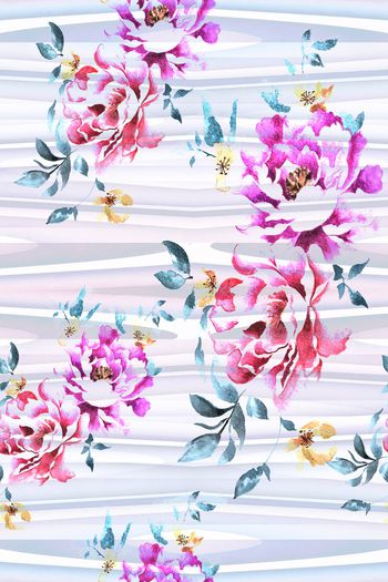 玫瑰印花华亿平台图片