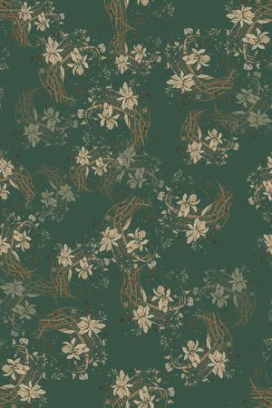 抽象图案印花华亿平台图片