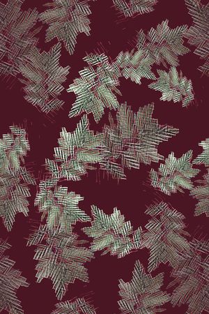 抽象图案印花华亿平台图片