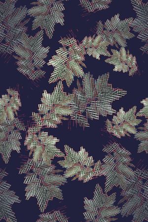 抽象图案印花华亿平台图片