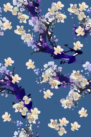 几何组合印花华亿平台图片